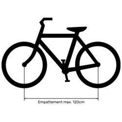 Porte-vélos ULTRA-COMPACT pour 2 vélos (idéal électriques) - PERUZZO PURE INSTINCT 708