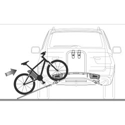 Porte-velos + rampe pour vélos électriques, FATBIKES. Peruzzo ATLANTIS