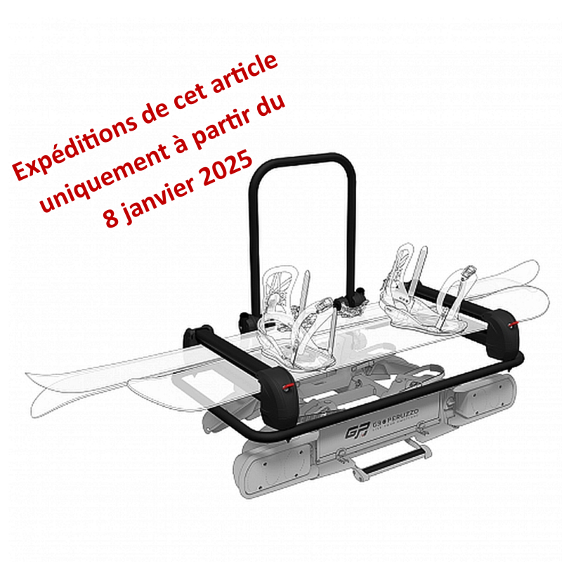 Porte-skis pour porte-velos sur attelage - PERUZZO GP EVOLVE