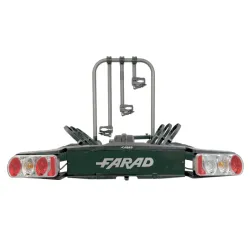 Porte-vélos 3 vélos sur attelage pliable et compact, FARAD Susa 3