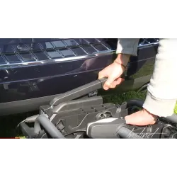 Porte-vélos avec protection carbone pour 2 vélos (idéal électriques)