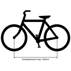 Porte-vélos avec protection carbone pour 2 vélos (idéal électriques)