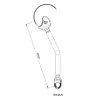 Bras de fixation à sangle (protection carbone) - 2ème vélo - pour 708W