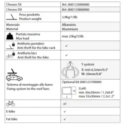 Menabo CHRONO SX  - Porte-vélos de toit