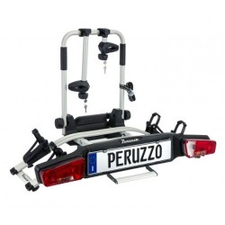 Porte-vélos pour 2 vélos sur attelage, idéal vélos électriques (VAE) - avec rampe - Peruzzo Zephyr 2
