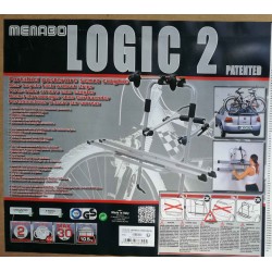 Porte-vélos sur hayon pour 2 vélos classiques, MENABO LOGIC 2